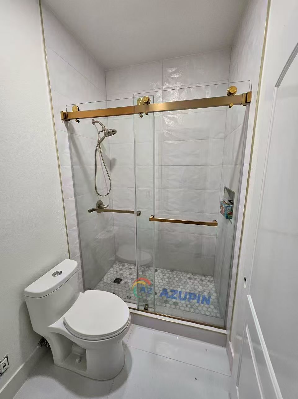 CATALYST Shower Door - Brushed Gold